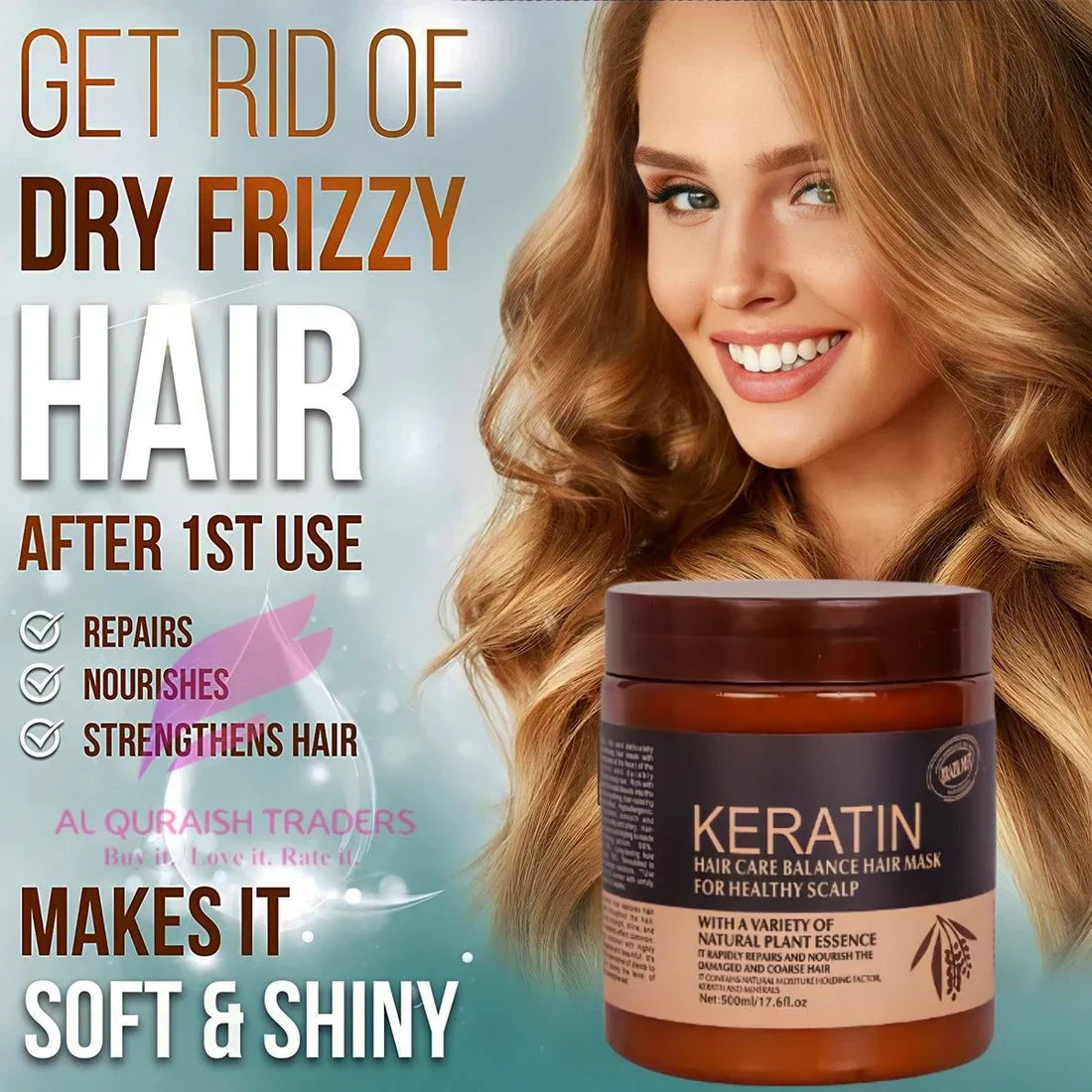 Brazil Nut Keratin Hair Mask & Keratin Hair Treatment for Healthy Scalp 500 ml