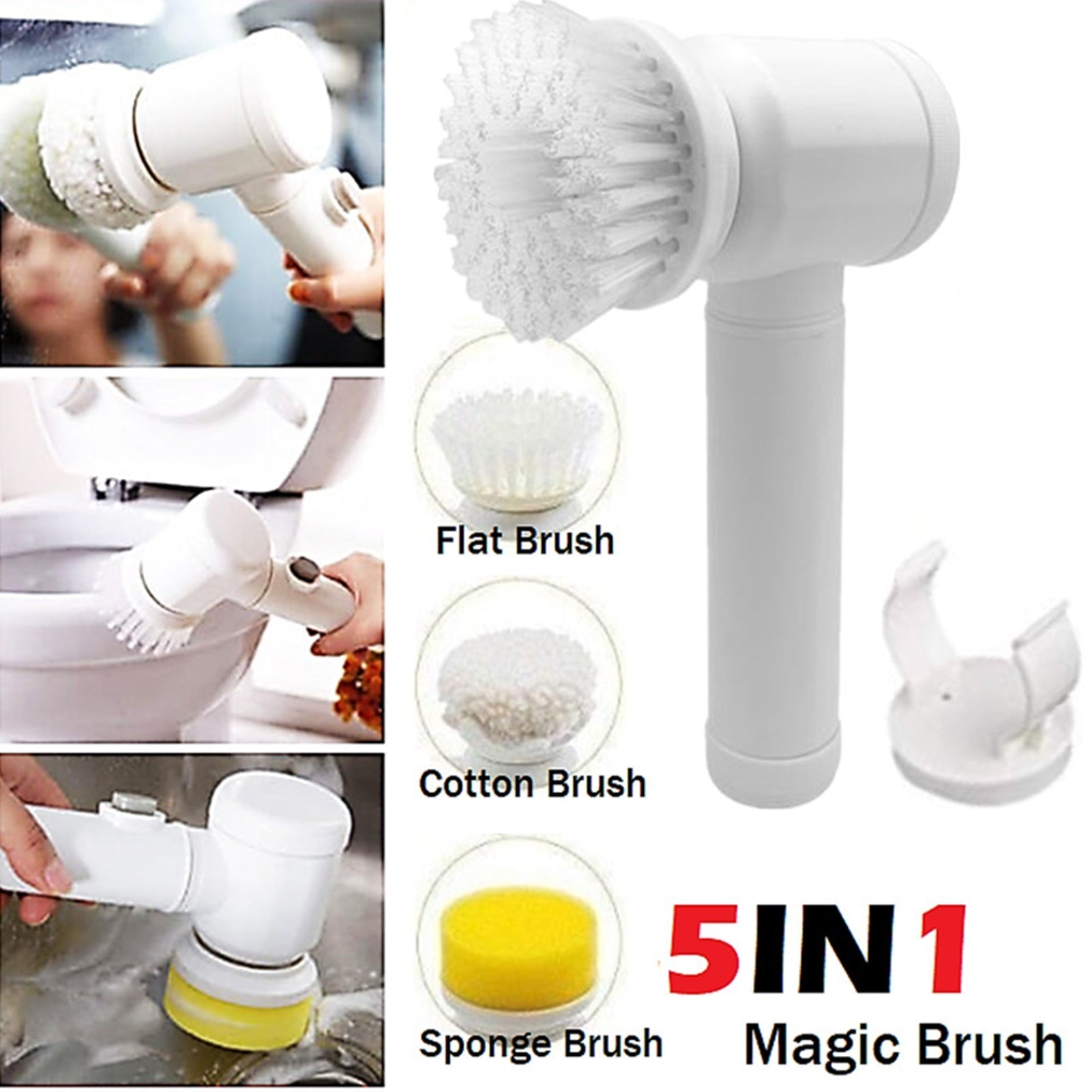 5-in-1 Electric Handheld Cleaning Brush